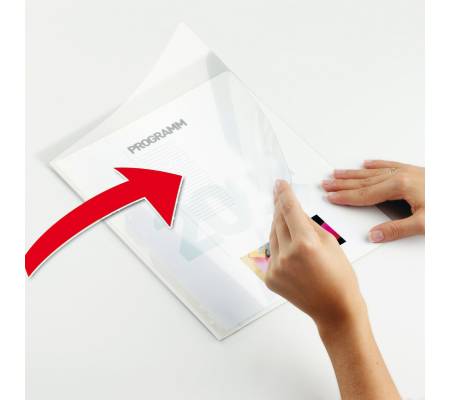 Cartellina per rilegatura Durabind - PVC - 21 x 29,7 cm - bianco - conf. 25 pezzi - Durable - 2250-02 - 4005546200293 - DMwebShop - 3