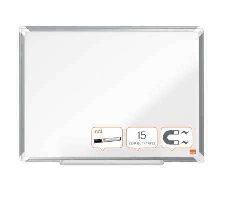 Lavagna bianca magnetica Premium Plus - 100 x 150 cm - Nobo - 1915158 - 508252608305 - DMwebShop - 2