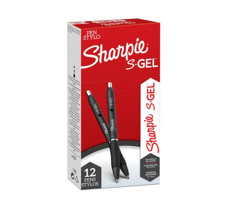 Penna gel a scatto - punta 0,7 mm - nero - conf. 12 pezzi - Sharpie - 2136595 - 3026981031342 - DMwebShop - 1