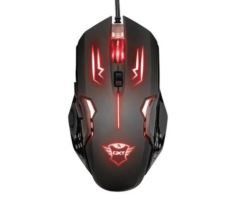 Mouse da gioco illuminato GXT 108 RAVA - con filo - Trust - 22090 - 8713439220902 - DMwebShop