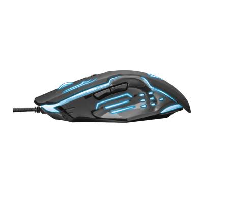 Mouse da gioco illuminato GXT 108 RAVA - con filo - Trust - 22090 - 8713439220902 - DMwebShop - 3