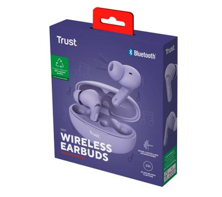 Cuffie bluetooth wireless YAVI - viola - Trust - 25297 - DMwebShop - 3