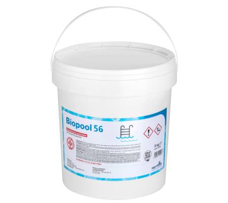 Disinfettante granulare per acque di piscine Biopool 56 in secchio 5 Kg Nettuno 01246 - 1464