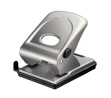 Perforatore FMC40 - massimo 40 fogli - 2 fori - passo 8 cm - argento - Rapid - 21835602 - 7313468356019 - DMwebShop