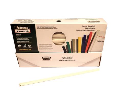 Dorsetti tondi per rilegatura - 3 mm - bianco - scatola 50 pezzi - Fellowes - D103BI - 8015687018363 - DMwebShop