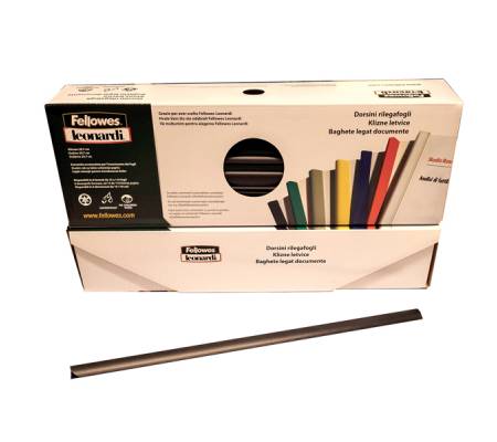 Dorsetti tondi per rilegatura - 3 mm - nero - scatola 50 pezzi - Fellowes - D103NE - 8015687018370 - DMwebShop