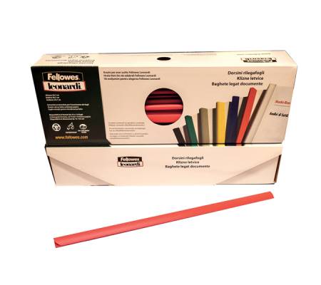 Dorsetti tondi per rilegatura - 3 mm - rosso - scatola 50 pezzi - Fellowes - D103RO - 8015687018387 - DMwebShop