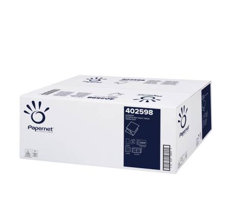 Carta igienica interfogliata - 18 gr - strappo 11x21 cm - conf. 40 pezzi - da 224 strappi - Papernet - 421345 - 8024929010096 - DMwebShop