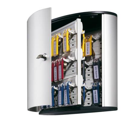 Cassetta portachiavi da parete Key Box - 30,2 x 11,8 x 28 cm - 54 posti - grigio - Durable - 1953-23 - 4005546103754 - DMwebShop