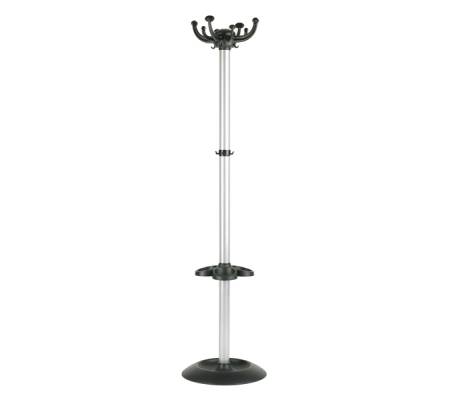 Appendiabiti Jolly - 8 posti - 168 x 40 cm - con portaombrelli nero-grigio - Unisit - APUJOL/G - 8050043741103 - DMwebShop