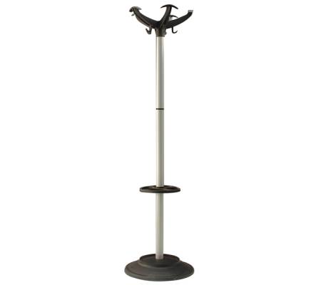 Appendiabiti con portaombrelli - 5 posti - 168 x 46 cm - nero-grigio - Unisit - APUEL/G - 8050043742698 - DMwebShop