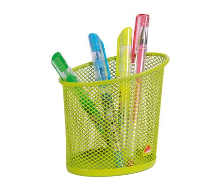 Portapenne Mesh - rete metallica - 10,5 x 7,3 x 10,3 cm - verde - Alba - MESHCUP/V - 3129710012848 - DMwebShop