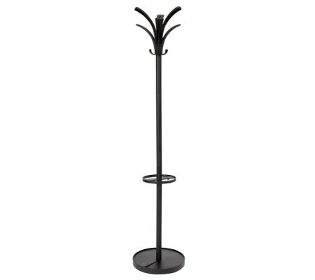 Appendiabiti - con portaombrelli - 6 posti - 175 x 38 cm - nero - Alba - PMBRIO N - 3129710012985 - DMwebShop