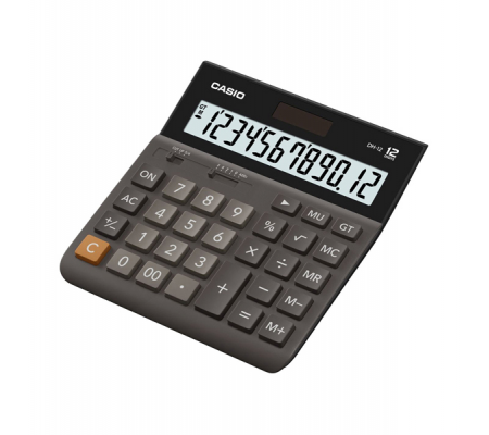 Calcolatrice da tavolo - DH-12BK - 12 cifre - nero - Casio - DH-12-BK-S-EP - 4971850091325 - DMwebShop