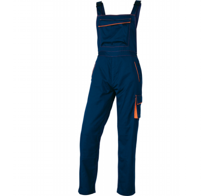 Salopette da lavoro Panostyle M6SAL - sargia-poliestere-cotone - taglia L - blu-arancio - Deltaplus - M6SALBMGT - DMwebShop