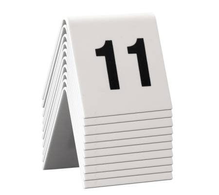 Numeri per tavoli - set da 11 a 20 - Securit - TN-11-20-WT - 8718226498120 - DMwebShop