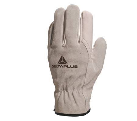 Guanti da lavoro FCN29 - palmo in pelle fiore di bovino - dorso in crosta di bovino - taglia 09 - bianco - conf. 12 pezzi - Deltaplus - FCN2909 - 3295249028879 - DMwebShop