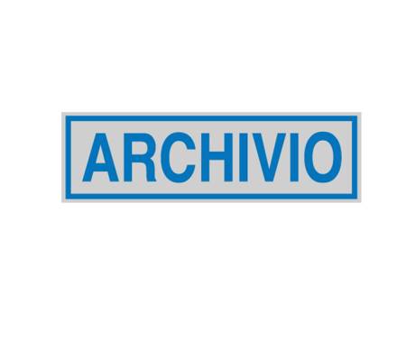 Targhetta adesiva - ARCHIVIO - 16,5 x 5 cm - conf. 10 pezzi - Cartelli Segnalatori - 96689 - 9668900010 - DMwebShop