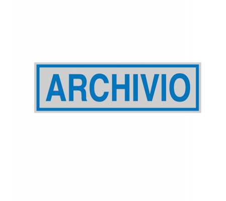 Targhetta adesiva - ARCHIVIO - 165 x 50 mm - Cartelli Segnalatori - 96689 - 8771809668938 - DMwebShop