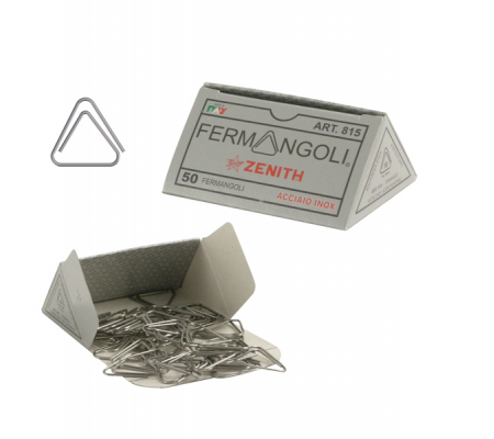 Fermangoli 815 - acciaio inox - conf. 50 pezzi - Zenith - 0608158000 - 8009613815058 - DMwebShop