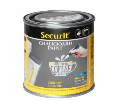 Pittura Lavagna - grigio - 250 ml - (5 mq) - Securit - PNT-GY-SM - 8719075283059 - DMwebShop
