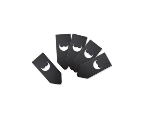 Targhette per bottiglia - 6,5 x 16 cm - nero - set 10 pezzi - Securit - TAG-BO-WT - 8719075283547 - DMwebShop