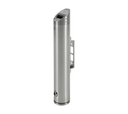 Portacenere murale da esterno diametro 10 cm H 48 cm acciaio inox Studio T 1609004 - 11477