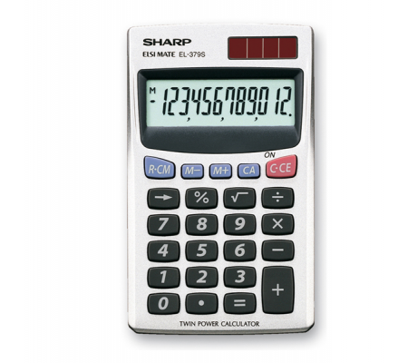 Calcolatrice tascabile - Sharp - EL379SB - 4974019023212 - DMwebShop