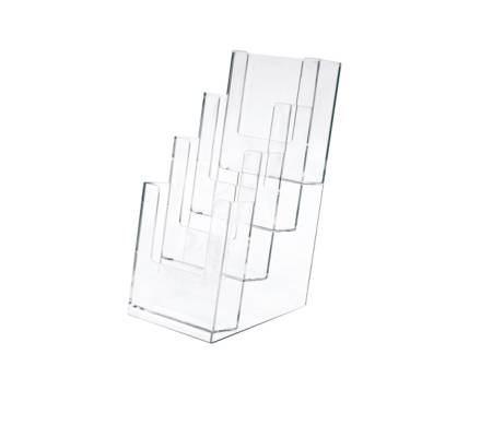 Portadepliant - plastica trasparente - 11 x 25 x 14 cm - Lebez - 5022 - 4891201000694 - DMwebShop