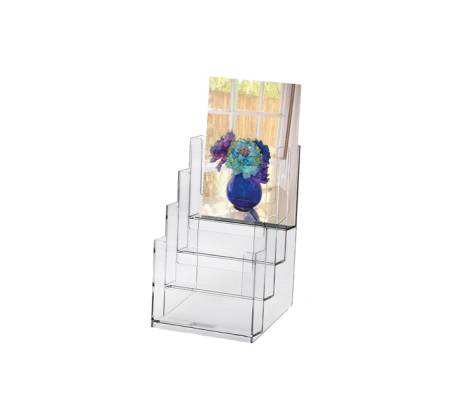 Portadepliant - plastica trasparente - 16,5 x 24 x 14 cm - Lebez - 5023 - 4891201000700 - DMwebShop