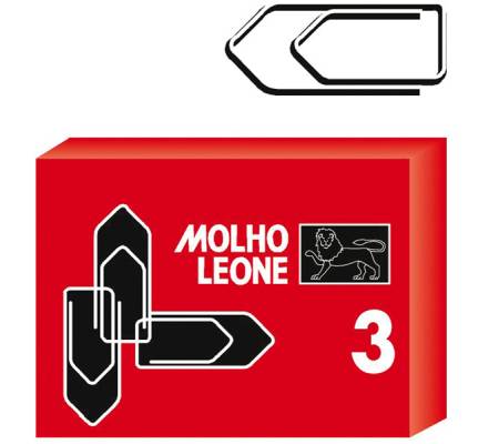 Fermagli zincati - lunghezza 2,9 cm - n. 3 - scatola 100 pezzi - conf. 10 pezzi - Molho Leone - 21113 - 47861A - DMwebShop