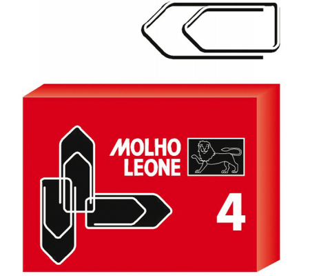 Fermagli zincati - lunghezza 32 mm - n. 4 - conf. 100 pezzi - Molho Leone - 21114 - 8002057211141 - DMwebShop