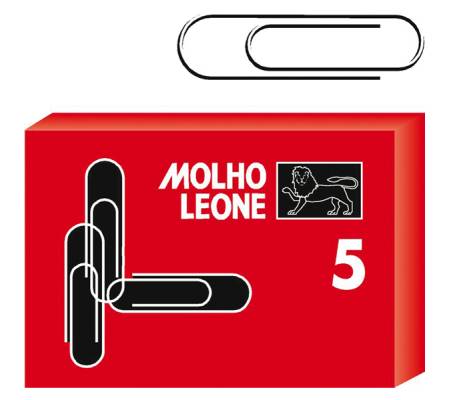 Fermagli zincati - lunghezza 50 mm - n. 5 - scatola 100 pezzi - conf. 5 pezzi - Molho Leone - 21105 - 8002057211059 - DMwebShop