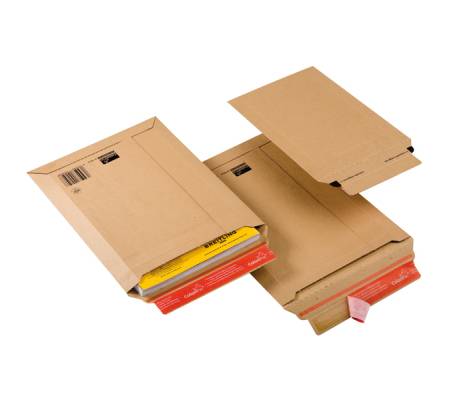 Busta a sacco CP 010 in cartone - adesivo permanente - formato B5 (185 x 270 mm) - altezza massima 50 mm - avana - conf. 20 pezzi - Colompac - CP010.02 - 4033657100201 - DMwebShop