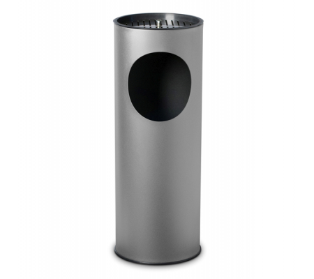 Gettacarte-posacenere - 17 lt - Ø 24,3 cm - altezza 66,5 cm - grigio - Stilcasa - F452602 - DMwebShop