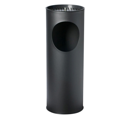 Gettacarte-posacenere - 17 lt - Ø 24,3 cm - altezza 66,5 cm - nero - Stilcasa - F452605 - DMwebShop