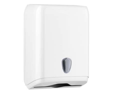 Dispenser asciugamani piegati - 28x13,7x37,5 cm - plastica - bianco - Mar Plast - A59211 - 8020090004261 - DMwebShop