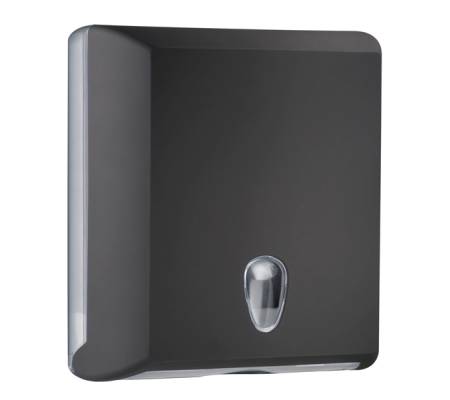Dispenser asciugamani piegati Soft Touch - 29 x 10,5 x 30,5 cm - nero - Mar Plast - A70610ENE - 8020090036743 - DMwebShop