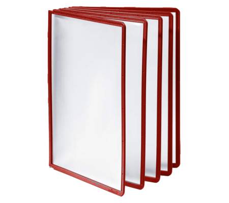 Pannelli di ricambio Sherpa per leggii Vario - rosso - conf. 5 pezzi - Durable - 5606-03 - 4005546521428 - DMwebShop