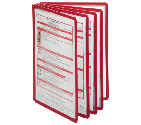 Pannelli di ricambio Sherpa per leggii Vario - rosso - conf. 5 pezzi - Durable - 5606-03 - 4005546100739 - DMwebShop