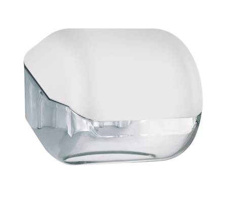 Dispenser Soft Touch di carta igienica - 15 x 14,8 x 14 cm - plastica - bianco - Mar Plast - A61900BI - 8020090041983 - DMwebShop