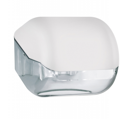 Dispenser Soft Touch di carta igienica - 15 x 14,8 x 14 cm - plastica - bianco - Mar Plast - A61900BI - 8020090041983 - DMwebShop