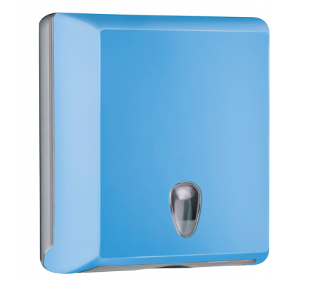 Dispenser asciugamani piegati Soft Touch - 29 x 10,5 x 30,5 cm - azzurro - Mar Plast - A70610EAZ - 8020090081682 - DMwebShop