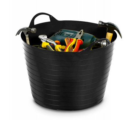 Cestone Flexy - 40 lt - Ø 48 cm - altezza 37,5 cm - nero - Cep - 2001870010 - DMwebShop