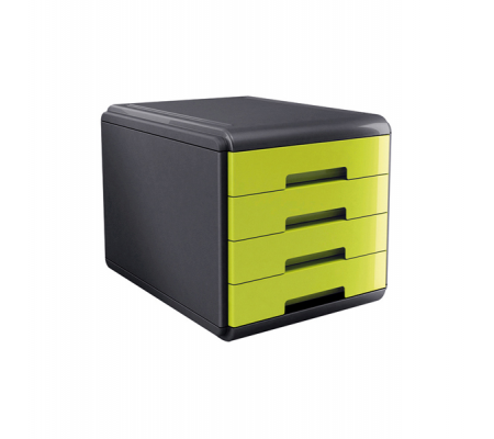 Cassettiera Mydesk - 29,5 x 38,5 x 28,2 cm - 4 cassetti da 4,5 cm - grigio-verde - Arda - 18P4PV - 8003438015006 - DMwebShop