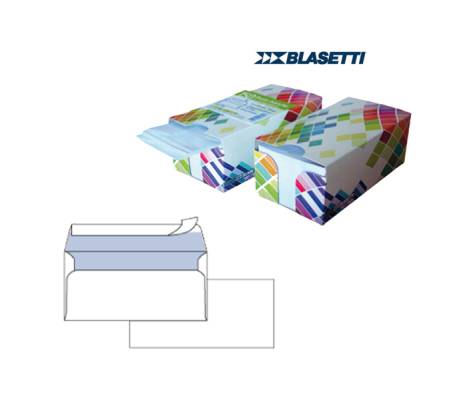 Busta Mailpack - senza finestra - strip adesivo - 11 x 23 cm - 90 gr - bianco - dispenser 150 pezzi - Blasetti - 0392 - 8007758003927 - DMwebShop