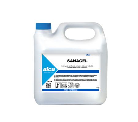 Detergente sanificante Sanagel - tanica da 3 lt - Alca - ALC863 - 8032937571294 - DMwebShop