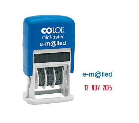 Timbro Mini Dater S160/L1 Datario + EM@ILED - 4 mm - autoinchiostrante - Colop - S160/L4 - 9004362336693 - DMwebShop