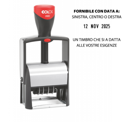 Timbro Datario Classic Line - autoinchiostrante - 37 x 58 mm - 7 righe - Colop - 2660 - 9004362516408 - DMwebShop