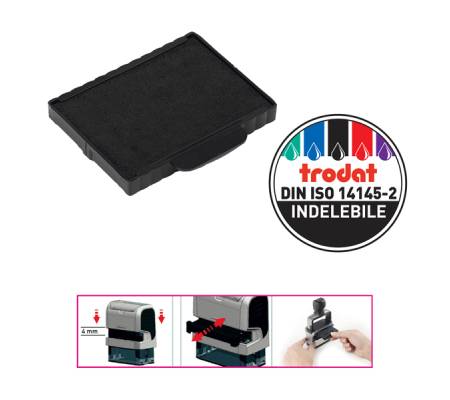 Tampone di ricambio 6/57 - nero - conf. 10 pezzi - Trodat - 78193. - 92399781936 - DMwebShop